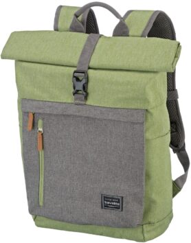 Travelite Basics Roll-up Backpack Green / Grey