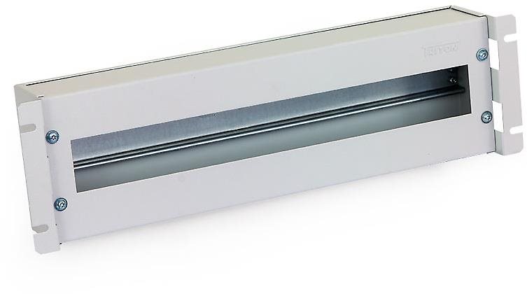 Triton RAX-JL-X02-A1 - 19“ jističová lišta 3U s krytem, DIN, šedá