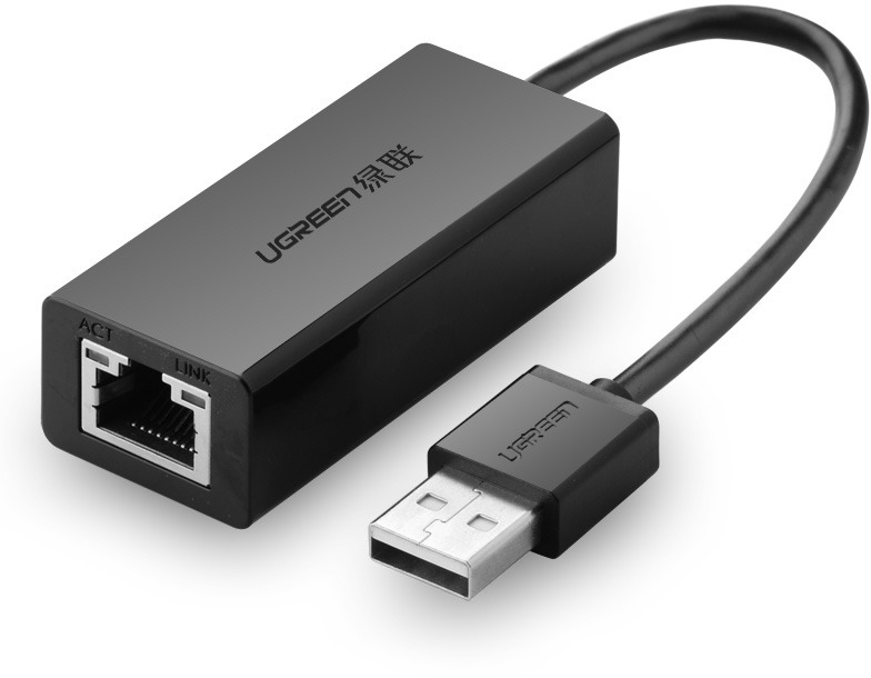 UGREEN USB 2.0 10/100Mbps Ethernet Adapter (Black)