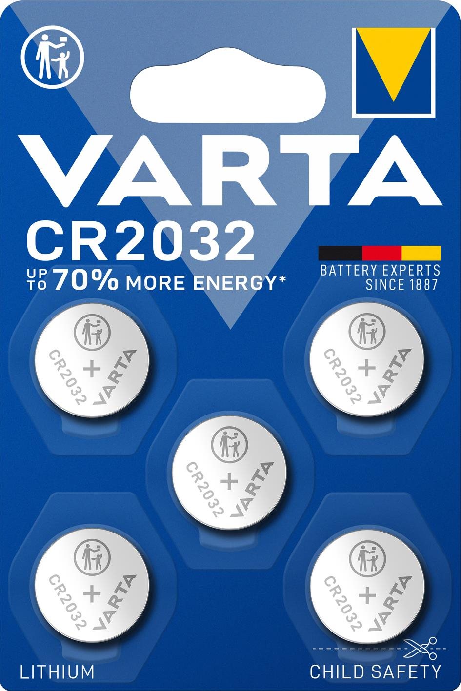 VARTA speciální lithiová baterie CR2032 5ks