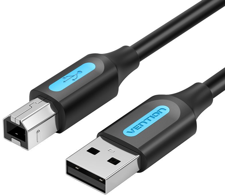 Vention USB 2.0 Male to USB-B Male Printer Cable 5m Black PVC Type