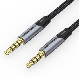 Vention TRRS 3.5MM Male to Male Aux Cable 1.5M Gray
