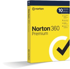 Norton 360 Premium 75GB, VPN, 1 uživatel, 10 zařízení, 24 měsíců (elektronická licence)