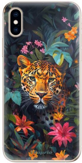 iSaprio Flower Jaguar - iPhone XS