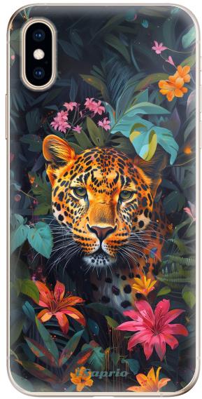 iSaprio Flower Jaguar - iPhone XS