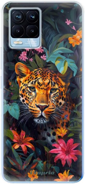 iSaprio Flower Jaguar - Realme 8 / 8 Pro