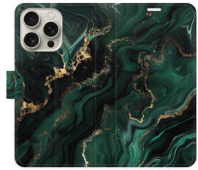 iSaprio Flip pouzdro Emerald 02 pro iPhone 16 Pro
