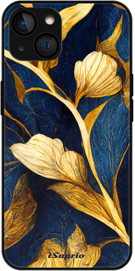 iSaprio Lesklé pouzdro Gold Leaves - iPhone 13
