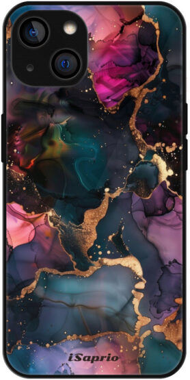 iSaprio Lesklé pouzdro Dark Marble 10 - iPhone 14