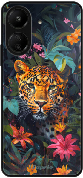 iSaprio Lesklé pouzdro Flower Jaguar - Xiaomi Redmi 13C