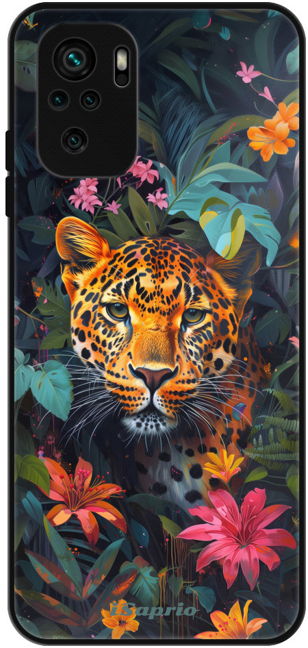 iSaprio Lesklé pouzdro Flower Jaguar - Xiaomi Redmi Note 10 / Note 10S