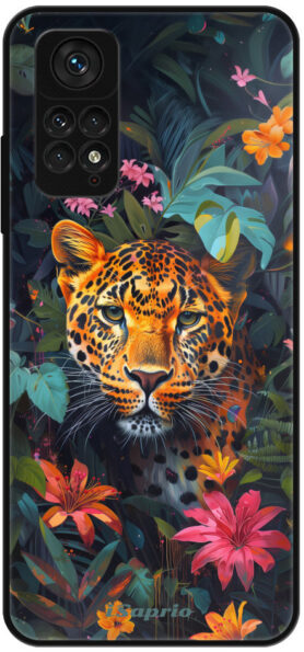iSaprio Lesklé pouzdro Flower Jaguar - Xiaomi Redmi Note 11 / Note 11S