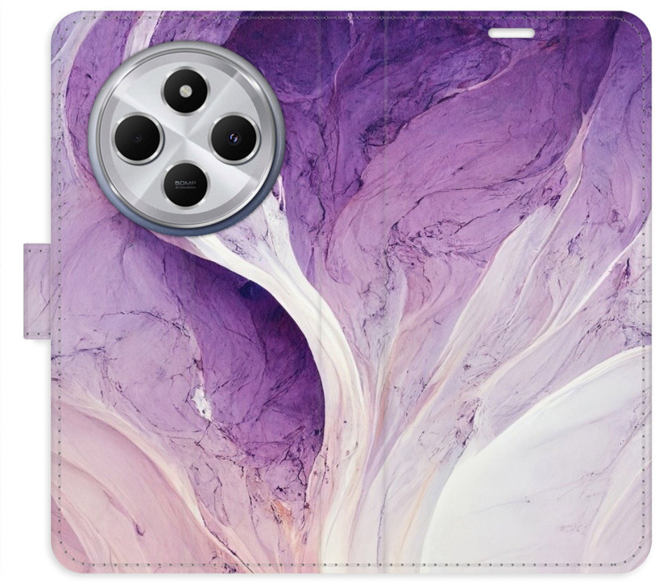 iSaprio Flip pouzdro Purple Paint pro Xiaomi Redmi 14C / Poco C75
