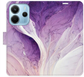 iSaprio Flip pouzdro Purple Paint pro Xiaomi Redmi Note 14