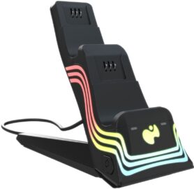 PDP Afterglow Wave Dual Charger - Black - Xbox