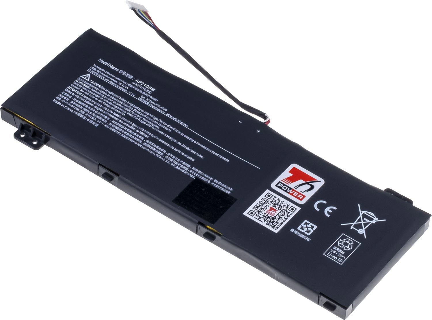 T6 Power pro Acer Nitro 5 AN515-58, ANV15-51, 3733 mAh, 57,4 Wh, 4cell, Li-pol