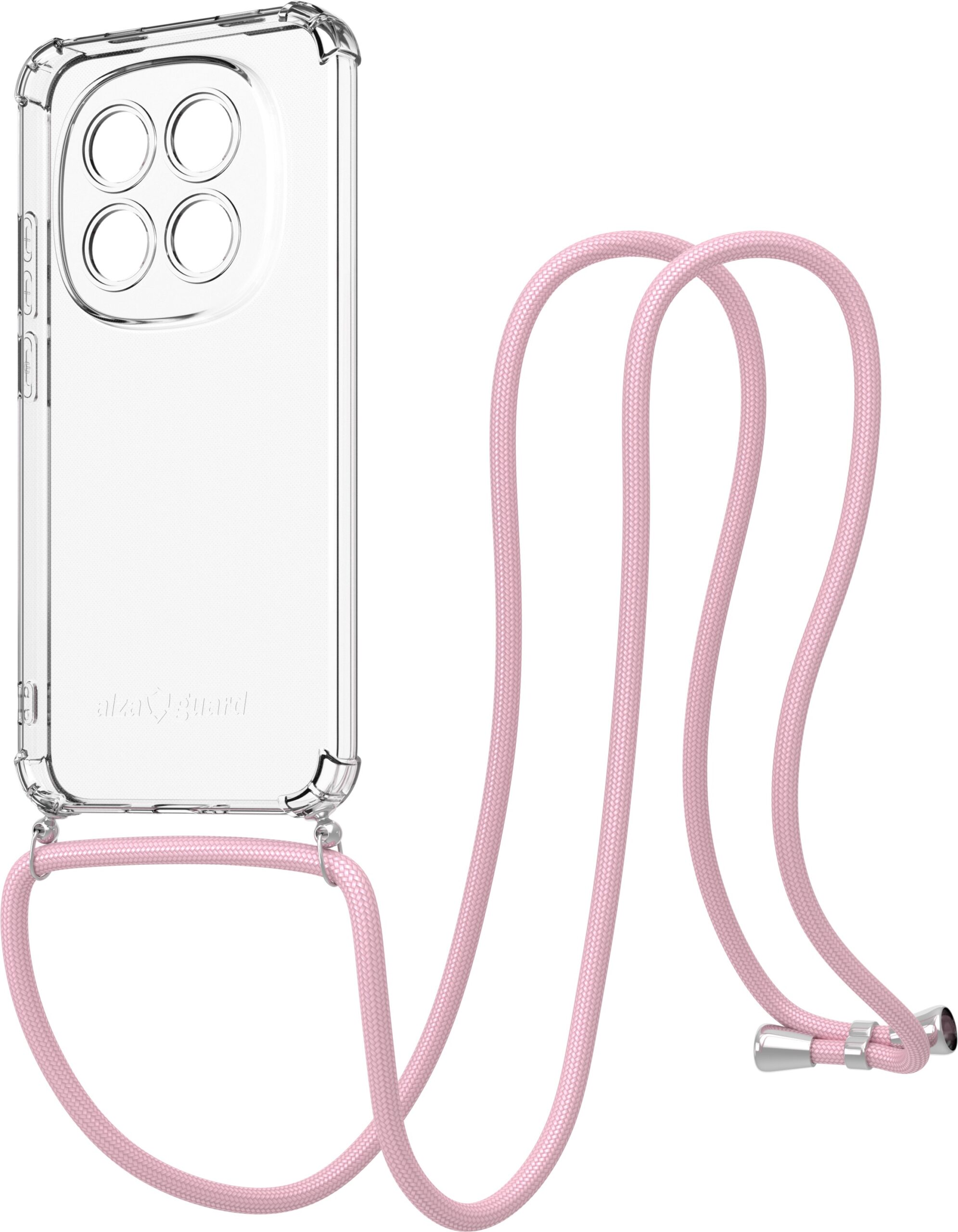 AlzaGuard Luxe Lanyard Case pro Xiaomi Redmi Note 15 Pro 5G růžový