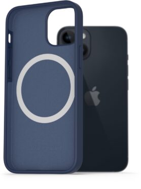 AlzaGuard Silicone Case Compatible with Magsafe pro iPhone 14 modrý