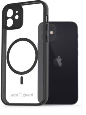 AlzaGuard Clear TPU Case Compatible with Magsafe pro iPhone 12 černé