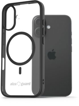 AlzaGuard Clear TPU Case Compatible with Magsafe pro iPhone 16 černé