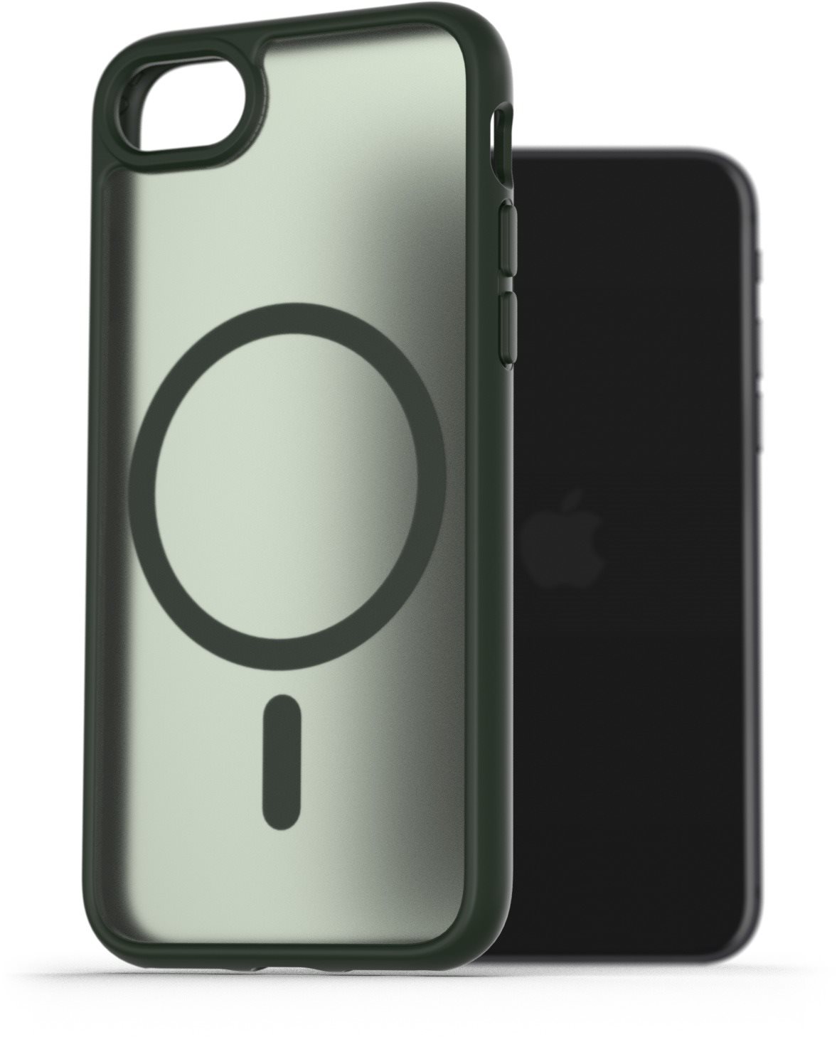 AlzaGuard Matte Case Compatible with Magsafe pro iPhone 7 / 8 / SE 2020 / SE 2022 tmavě zelený