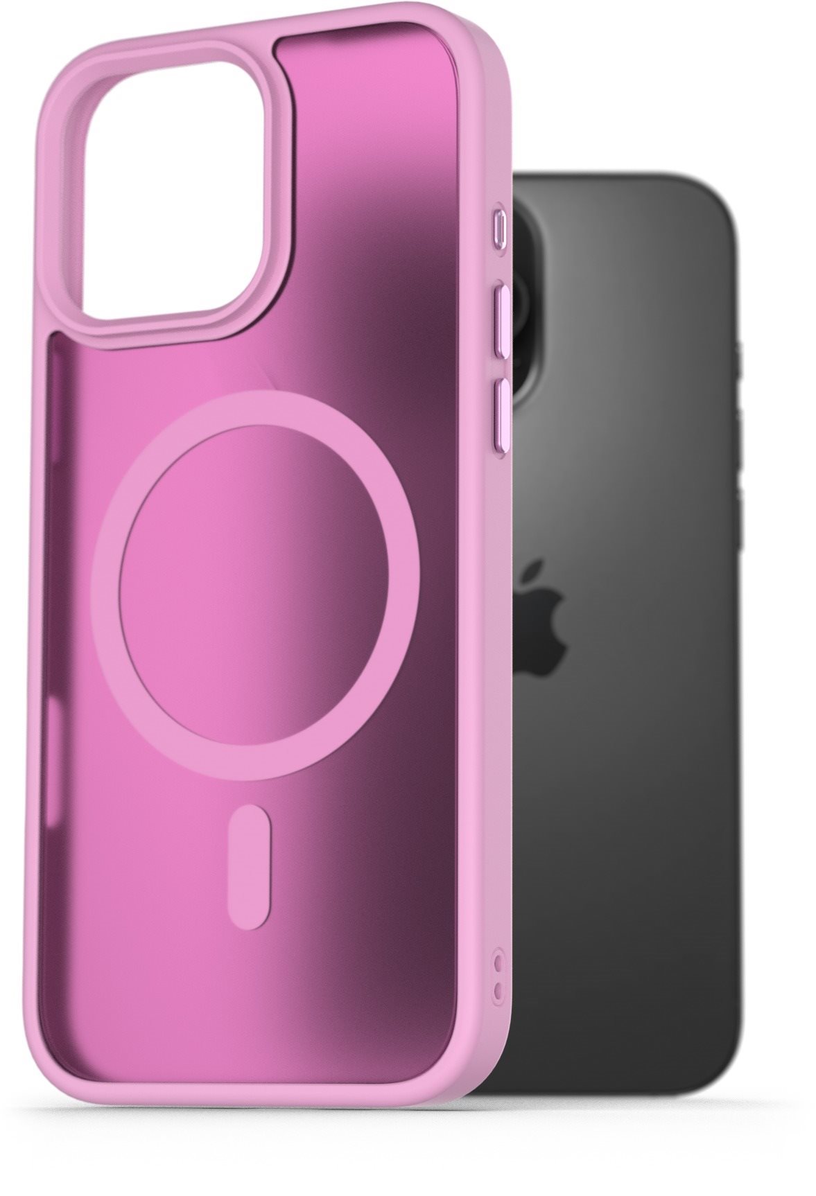 AlzaGuard Matte Case Compatible with Magsafe pro iPhone 16 Pro Max růžový
