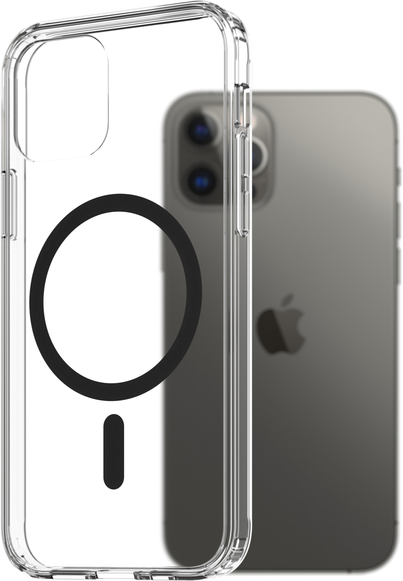 AlzaGuard Crystal Clear TPU Case Compatible with Magsafe pro iPhone 12 / 12 Pro - černý