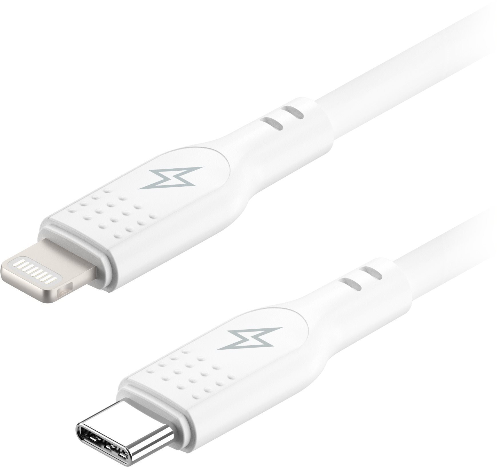 AlzaPower SilkCore USB-C to Lightning MFi, 2m bílý