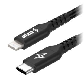 AlzaPower AluCore USB-C to Lightning MFi 1m černý