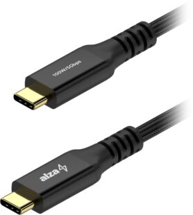 AlzaPower AluCore USB-C to USB-C 3.2 Gen 1 100W 1m černý