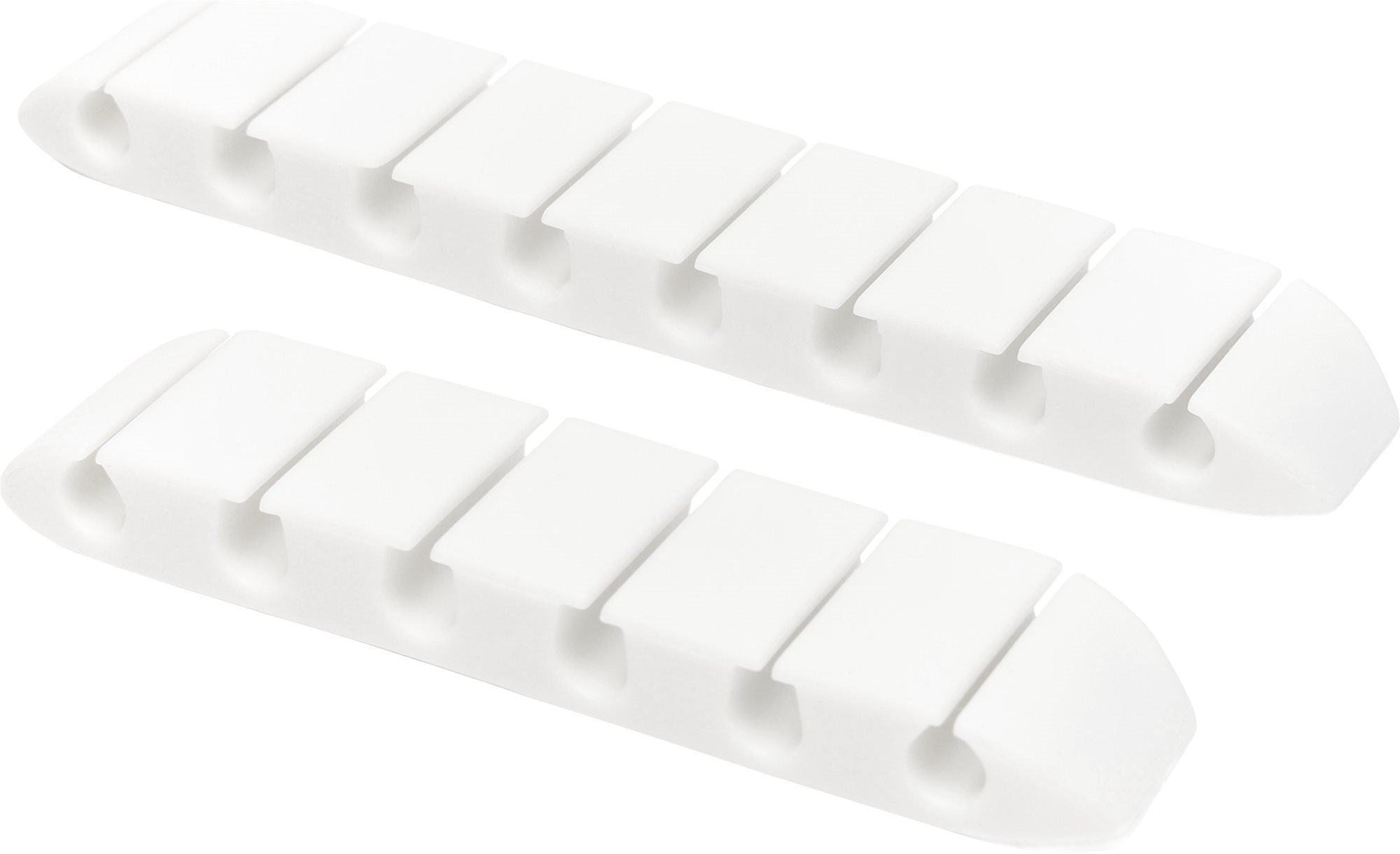 AlzaPower Long Cable Clips 2 pcs bílé