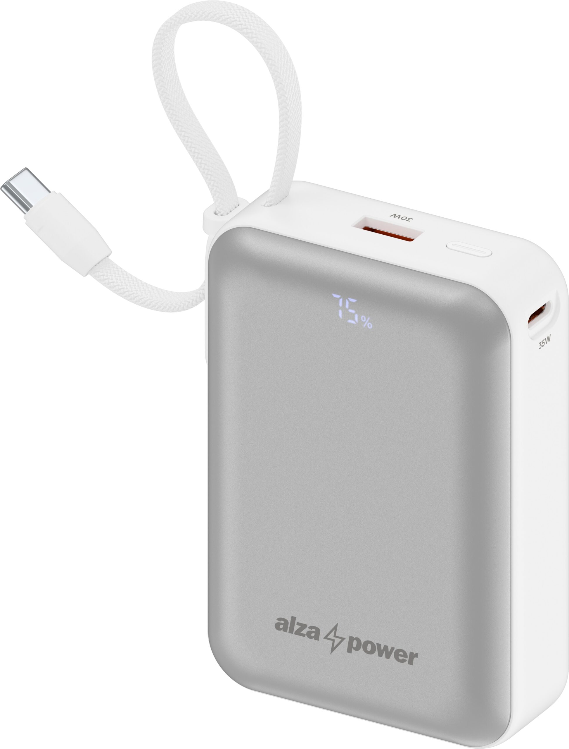 AlzaPower Urban 20000mAh Power Delivery (35W) stříbrná