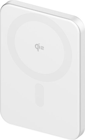 AlzaPower Qi2 Ultra Slim 5000mAh Compatible with MagSafe PD (20W) bílá
