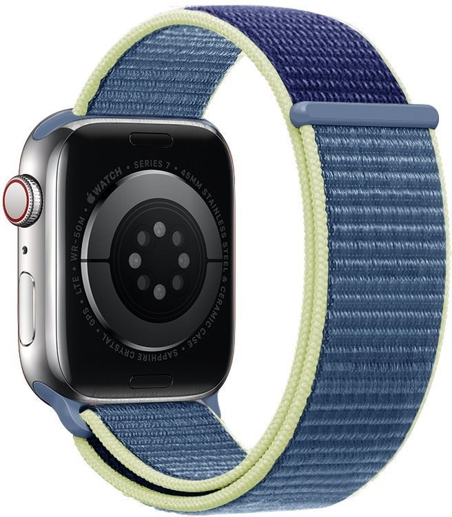 Eternico Airy pro Apple Watch 44mm / 45mm / 46mm / Ultra 49mm Aura Blue and Gold edge