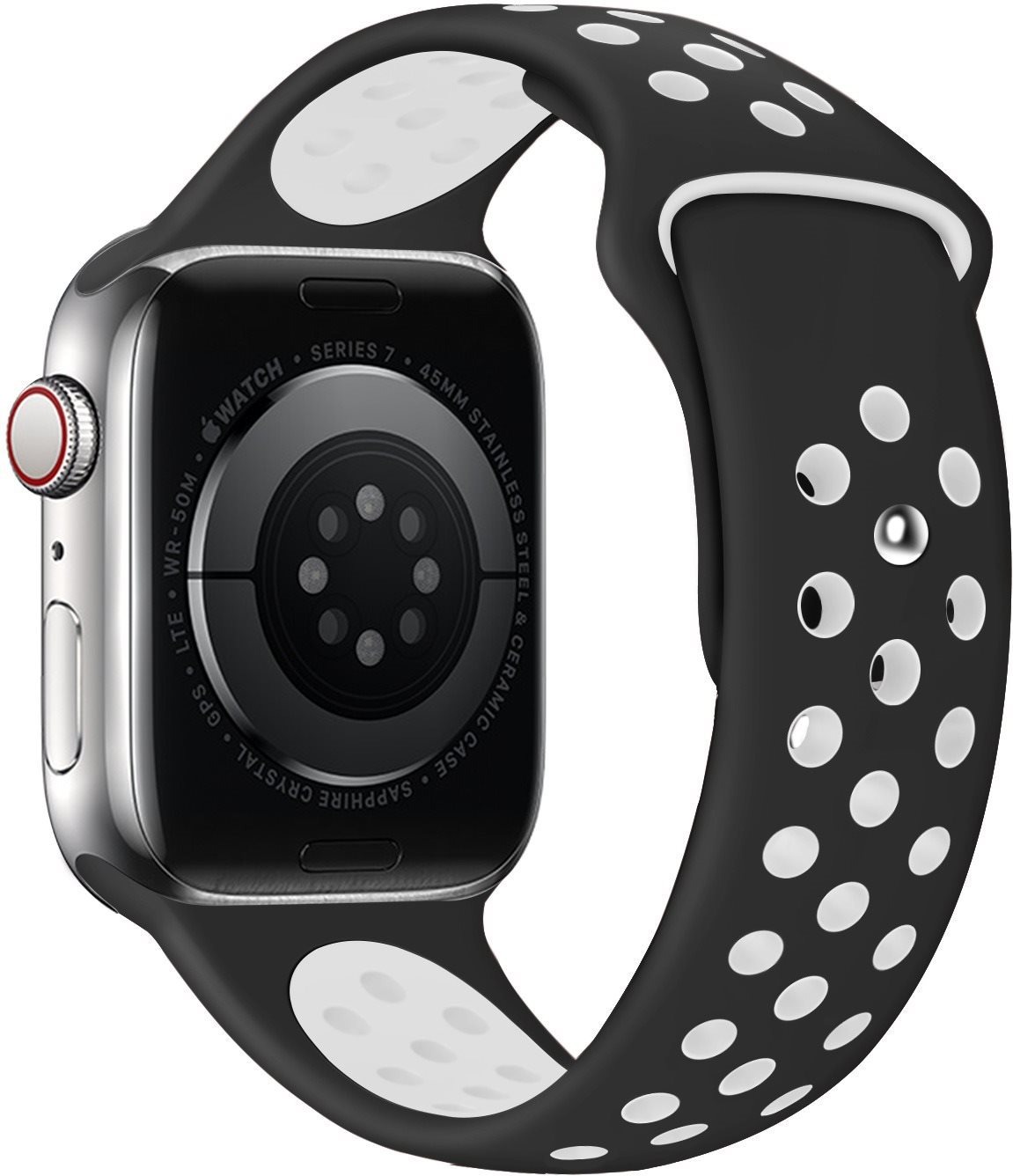 Eternico Sporty pro Apple Watch 38mm / 40mm / 41mm / 42mm Pure White and Black