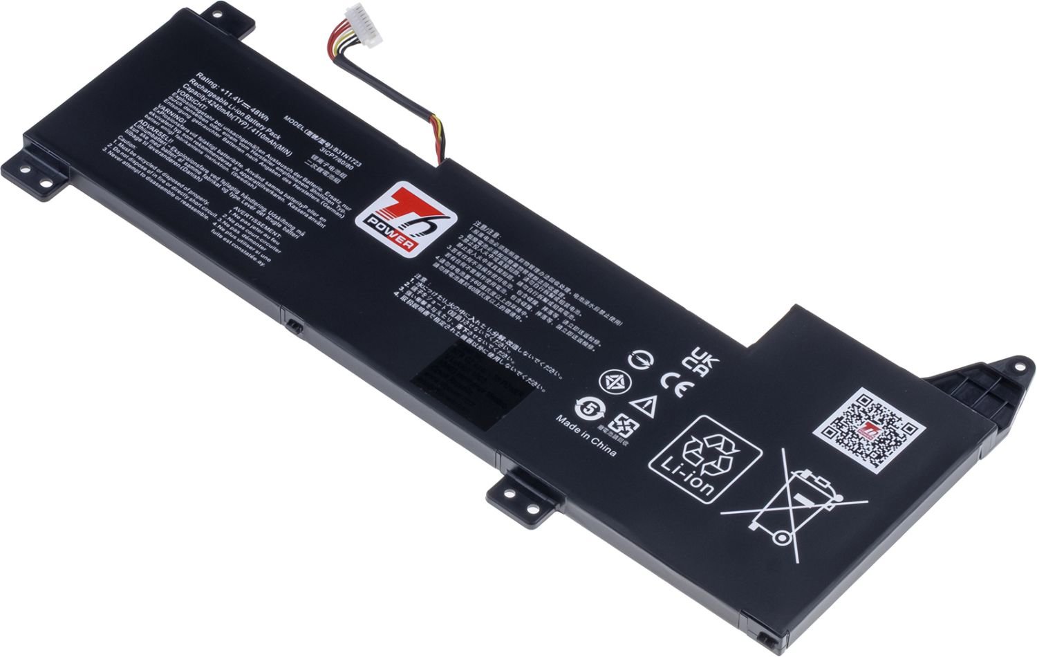 T6 Power pro Asus X570UD, F570UD, K570UD, 4240 mAh, 48 Wh, 3cell, Li-pol