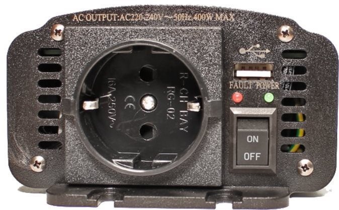 Carspa 12-24 V / 500W/230V+USB 400W modifikovaná sínus