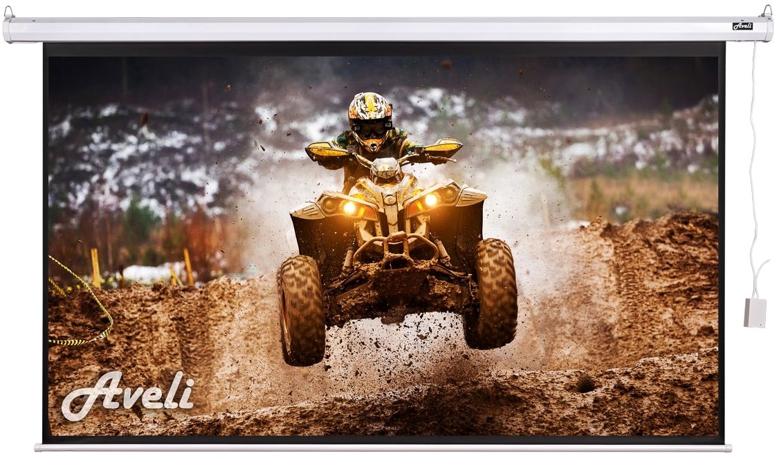 AVELI, roleta s elektrickým motorem, 180", (16:9)