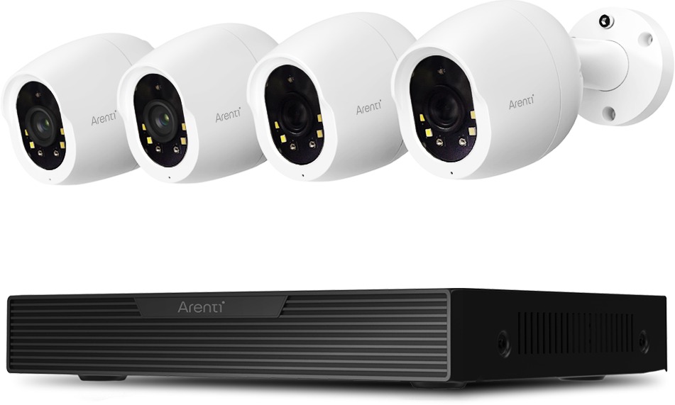Arenti 8CH 8MP/4K POE NVR kit with 4pcs IP Cameras
