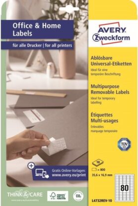 Avery Zweckform L4732REV-10 Snímatelné samolepící etikety