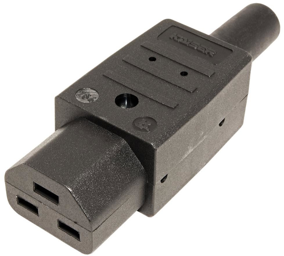 Bachmann Konektor síťový IEC320 C21 samice, 250 V/16 A 155 °C, na kabel (918.171)