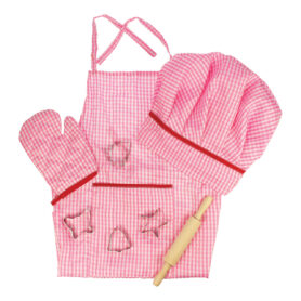 Bigjigs Toys Růžová sada šéfkuchařky - poškozený obal