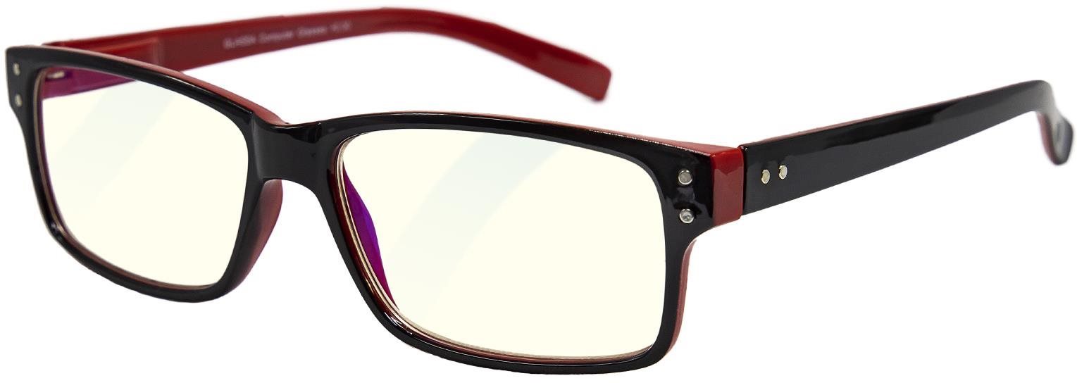 GLASSA Blue Light Blocking Glasses PCG 05, dioptrie: +1.50 červená