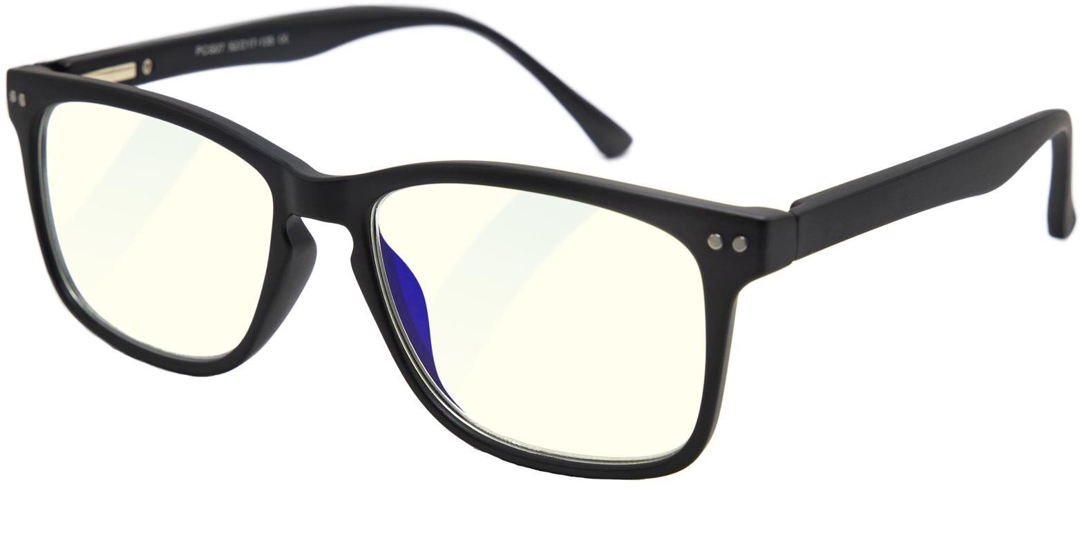GLASSA Blue Light Blocking Glasses PCG 07, dioptrie: +3.50 černá
