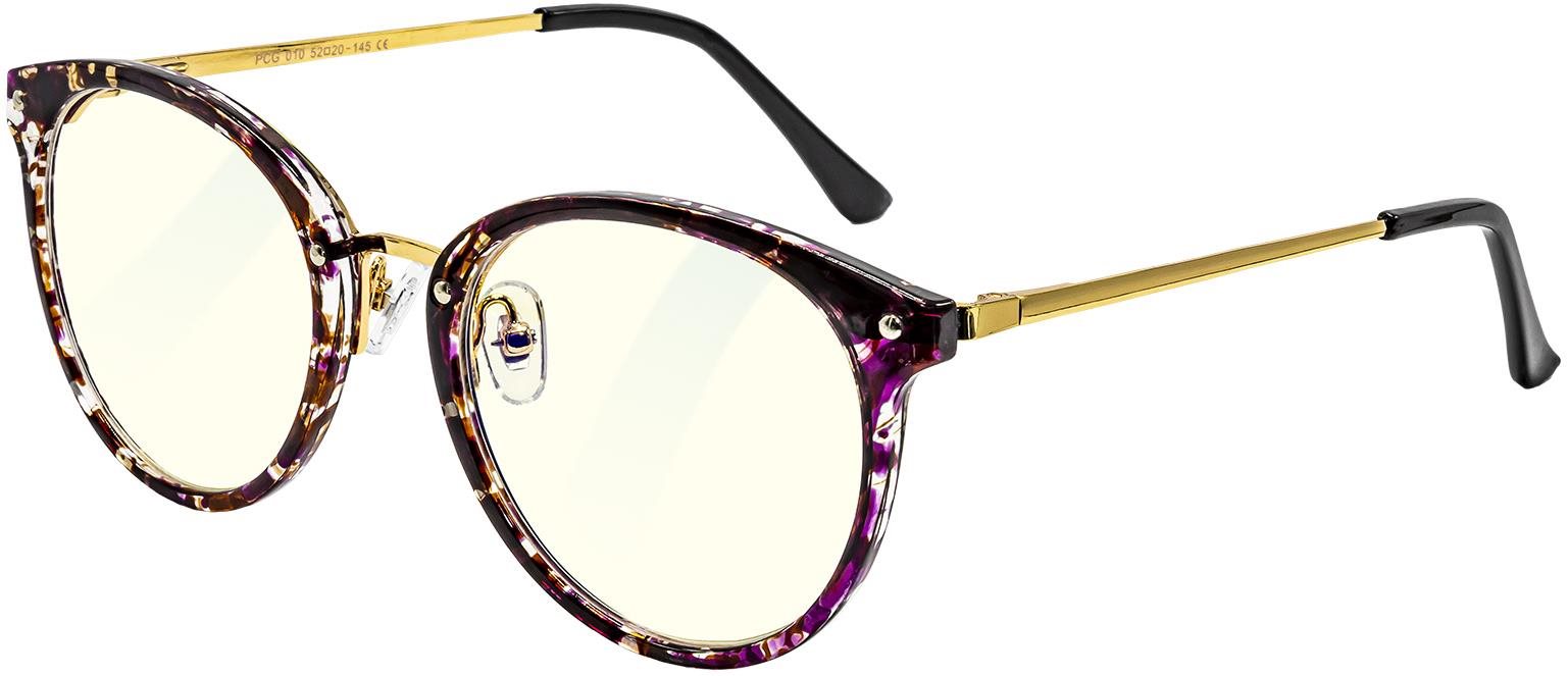 GLASSA Blue Light Blocking Glasses PCG 010, dioptrie +1,00 vínovo zlatá
