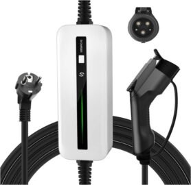 Morec Přenosná nabíječka pro elektromobily typ 2, 10/16A, 3,68 kW, 6 m jedna fáze, EU zástrčka, 230V