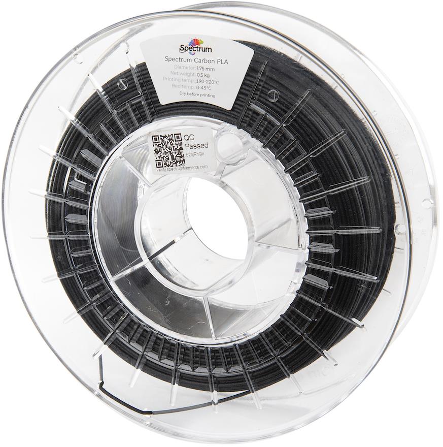 Filament Spectrum PLA Carbon 1.75mm Black 0.5kg