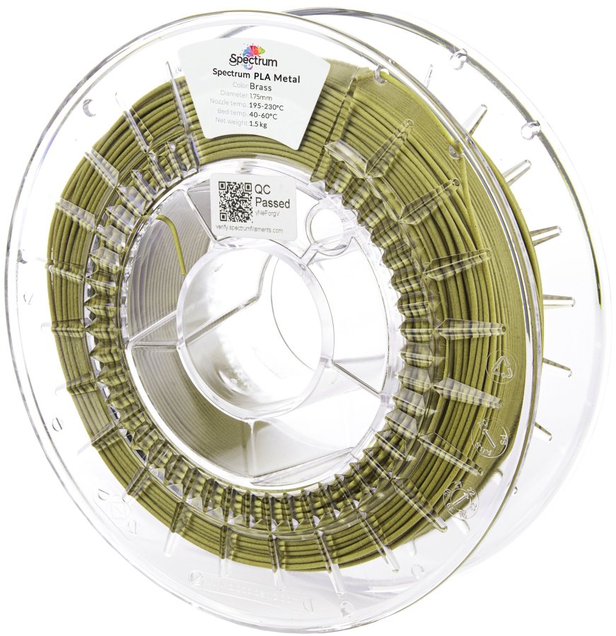 Filament Spectrum PLA Metal 1.75mm BRASS 1.5kg