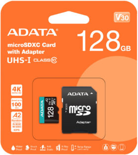 ADATA MicroSDXC 128GB Premier Pro + SD adaptér