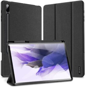 Dux Ducis Domo pouzdro na Samsung Galaxy Tab S7 FE / Tab S7 Plus / Tab S8 Plus, černé